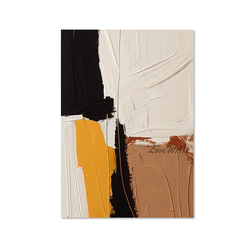 Sofa Background Wall Decor, Acrylic Paintings, Abstract Frameless Canvas Artwork, Modern Design Textured Drawing Art Picture